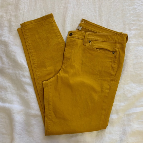 LOFT Denim - LOFT mustard skinny jeans